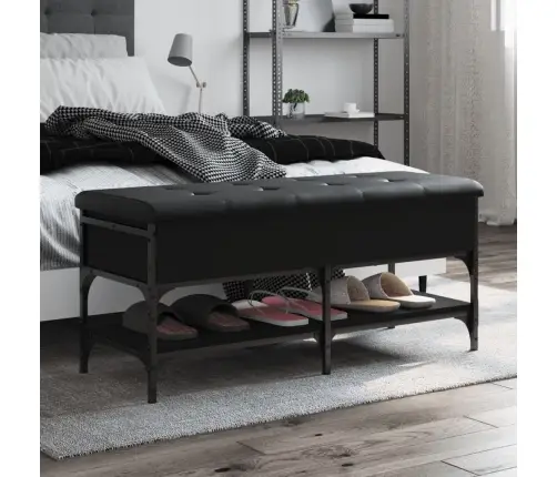 Apavu Skapītis, Melns, 102X42X45 Cm, Inženierijas Koks Vidaxl