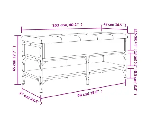Apavu Skapītis, Koka Krāsa, 102X42X45 Cm, Inženierijas Koks Vidaxl