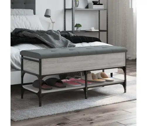 Apavu Skapītis, Pelēks, 102X42X45 Cm, Inženierijas Koks Vidaxl