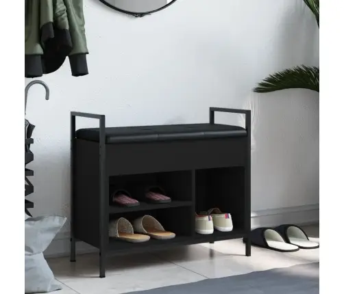 Jalatsipink, Must, 65,5 X 32 X 57,5 cm Tehispuit