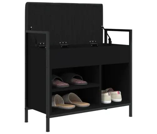 Jalatsipink, Must, 65,5 X 32 X 57,5 cm Tehispuit