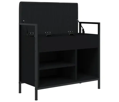 Jalatsipink, Must, 65,5 X 32 X 57,5 cm Tehispuit