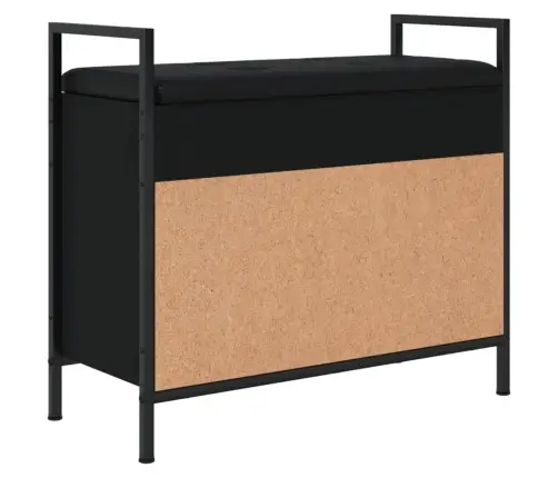 Jalatsipink, Must, 65,5 X 32 X 57,5 cm Tehispuit