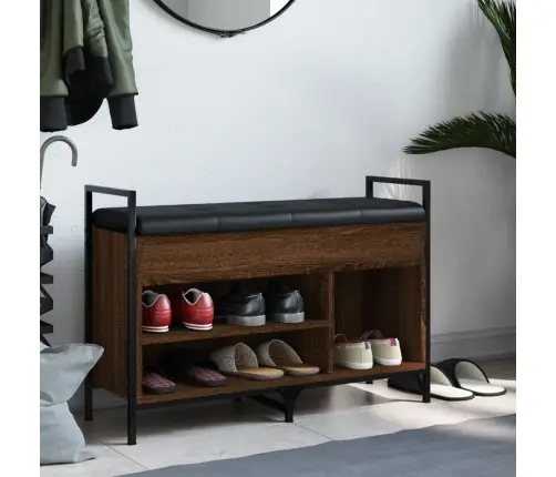 Batų Suoliukas, Rudas Ąžuolo, 85,5X32X57,5cm Apdirbta Mediena