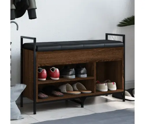 Batų Suoliukas, Rudas Ąžuolo, 85,5X32X57,5cm Apdirbta Mediena