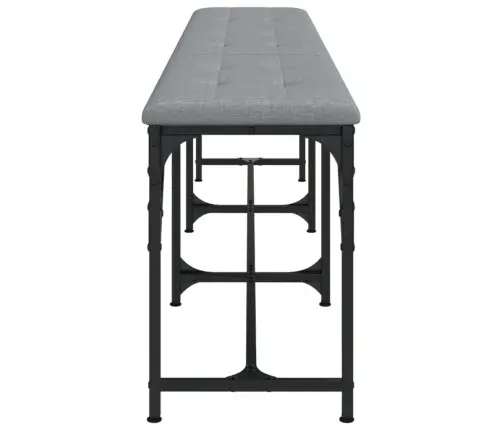 Ēdamistabas Sols, Gaiši Pelēks, 186X32X45 Cm, Tērauds, Audums Vidaxl