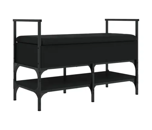 Jalatsipink, Must, 85,5 X 42 X 57,5 cm Tehispuit