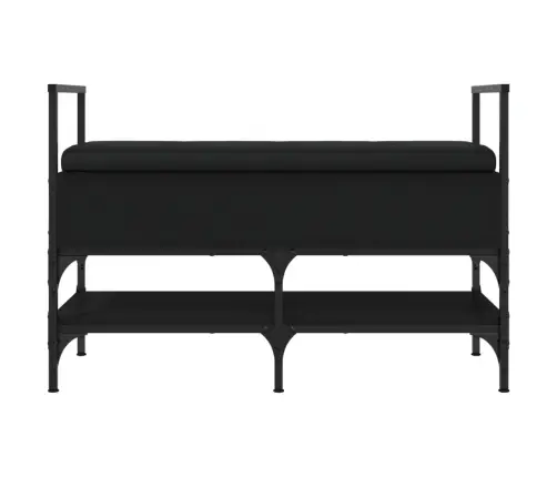 Jalatsipink, Must, 85,5 X 42 X 57,5 cm Tehispuit