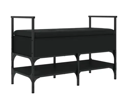 Jalatsipink, Must, 85,5 X 42 X 57,5 cm Tehispuit