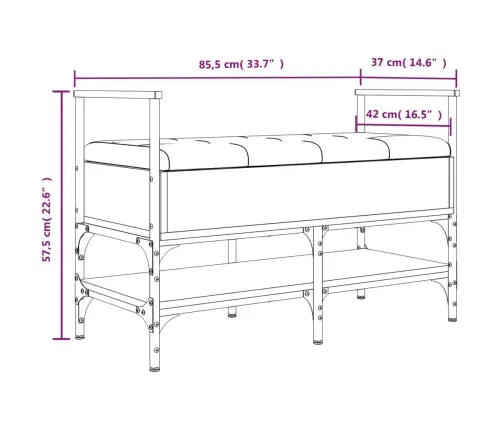 Apavu Skapītis, Pelēks, 85,5X42X57,5 Cm, Inženierijas Koks Vidaxl