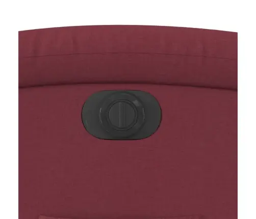 Elektrisks Atpūtas Krēsls, Atgāžams, Vīnsarkans Audums Vidaxl