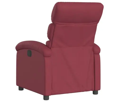 Elektrisks Atpūtas Krēsls, Atgāžams, Vīnsarkans Audums Vidaxl