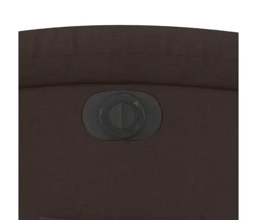 Elektrisks Atpūtas Krēsls, Atgāžams, Tumši Brūns Audums Vidaxl