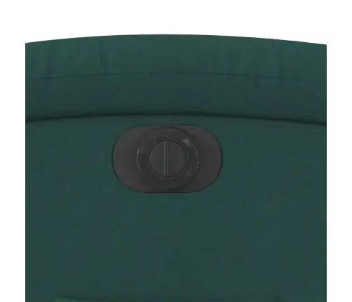 Elektrisks Atpūtas Krēsls, Atgāžams, Tumši Zaļš Audums Vidaxl