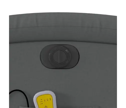 Elektrisks Masāžas Krēsls, Atgāžams, Tumši Pelēks Audums Vidaxl