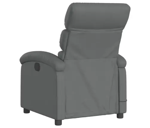 Elektrisks Masāžas Krēsls, Atgāžams, Tumši Pelēks Audums Vidaxl