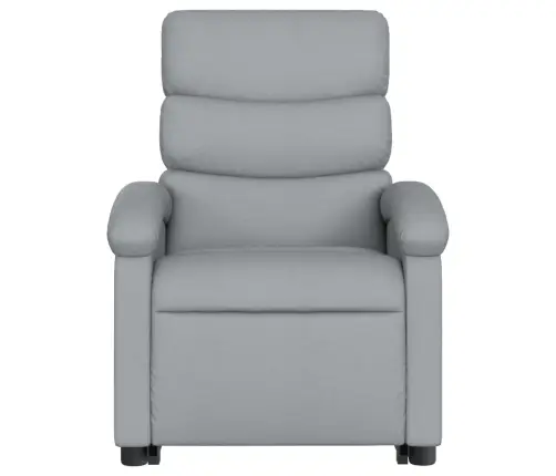 Atpūtas Krēsls, Paceļams, Atgāžams, Gaiši Pelēks Audums Vidaxl