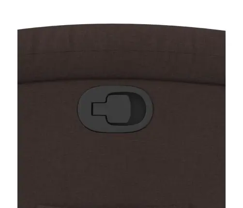 Atpūtas Krēsls, Paceļams, Atgāžams, Tumši Brūns Audums Vidaxl