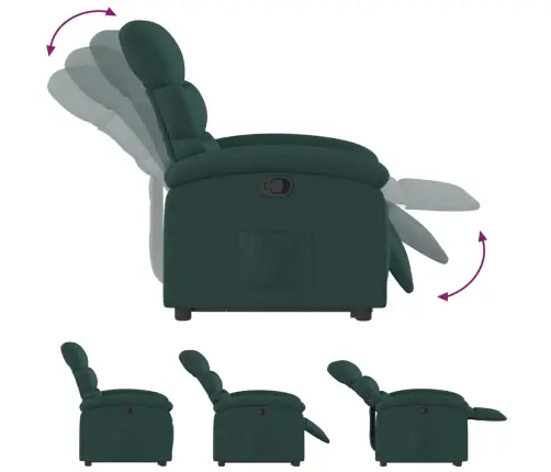 Püsti Tõusmist Toetav Tugitool, Tumeroheline, Kangas