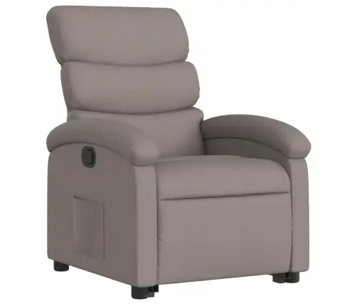 Atsistojantis Atlošiamas Krėslas, Taupe Spalvos, Audinys