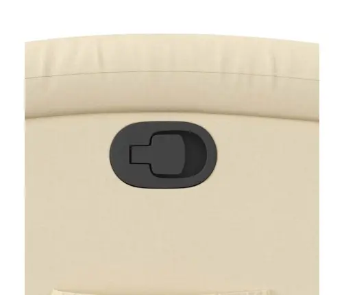 Atpūtas Krēsls, Paceļams, Atgāžams, Krēmkrāsas Audums Vidaxl