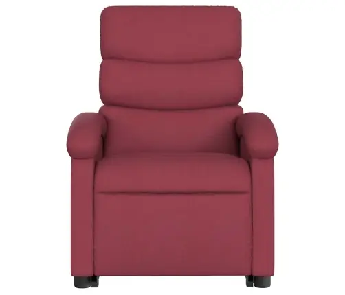 Püsti Tõusmist Toetav Massaažitool, Veinipunane, Kangas