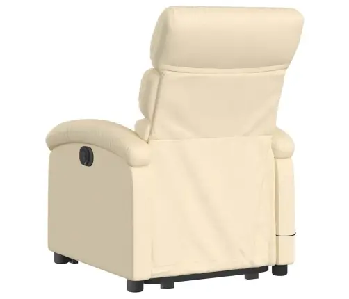 Püsti Tõusmist Toetav Massaažitool, Kreemjas, Kangas