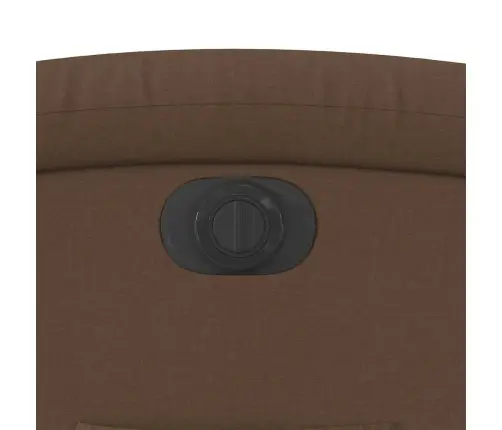 Elektrisks Atpūtas Krēsls, Paceļams, Atgāžams, Brūns Audums Vidaxl