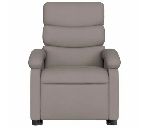 Elektrisks Atpūtas Krēsls, Paceļams/Atgāžams, Pelēkbrūns Audums Vidaxl