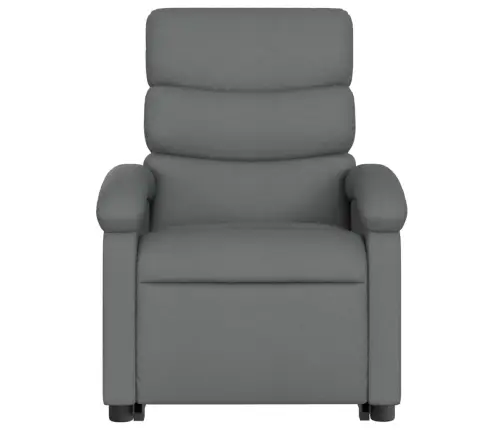 Elektrisks Masāžas Krēsls, Paceļams, Atgāžams, Pelēks Audums Vidaxl