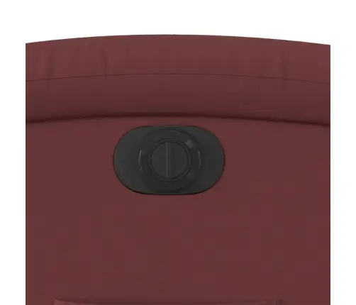 Elektrisks Atpūtas Krēsls, Atgāžams, Vīnsarkana Mākslīgā Āda Vidaxl