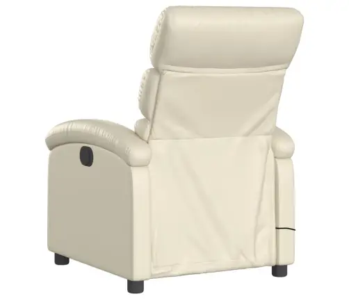 Elektrisks Masāžas Krēsls, Atgāžams, Krēmkrāsas Mākslīgā Āda Vidaxl Elektrisks Masāžas Krēsls, Atgāžams, Krēmkrāsas Mākslīgā Āda Vidaxl