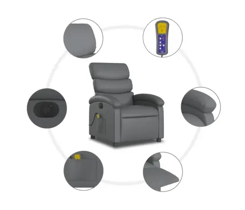 Elektriline Massaažitool, Hall, Kunstnahk