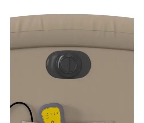 Elektrisks Masāžas Krēsls, Atgāžams, Kapučīno Mākslīgā Āda Vidaxl