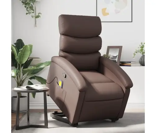 Püstitõusmist Toetav Tugitool, Pruun, Kunstnahk