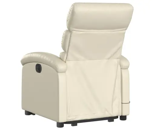 Elektrisks Masāžas Krēsls, Paceļams, Krēmkrāsas Mākslīgā Āda Vidaxl Elektrisks Masāžas Krēsls, Paceļams, Krēmkrāsas Mākslīgā Āda Vidaxl