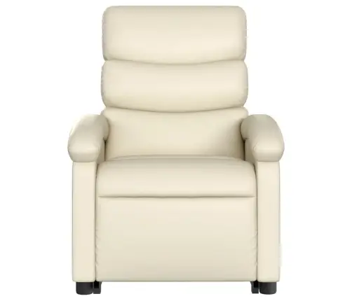 Elektrisks Masāžas Krēsls, Paceļams, Krēmkrāsas Mākslīgā Āda Vidaxl Elektrisks Masāžas Krēsls, Paceļams, Krēmkrāsas Mākslīgā Āda Vidaxl