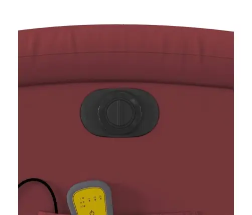 Elektrisks Masāžas Krēsls, Paceļams, Vīnsarkana Mākslīgā Āda Vidaxl