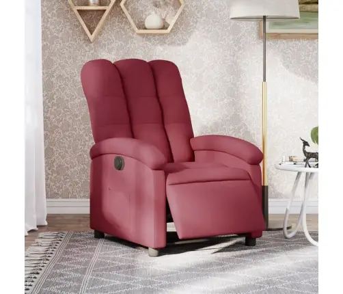 Elektrisks Atpūtas Krēsls, Atgāžams, Vīnsarkans Audums Vidaxl Elektrisks Atpūtas Krēsls, Atgāžams, Vīnsarkans Audums Vidaxl