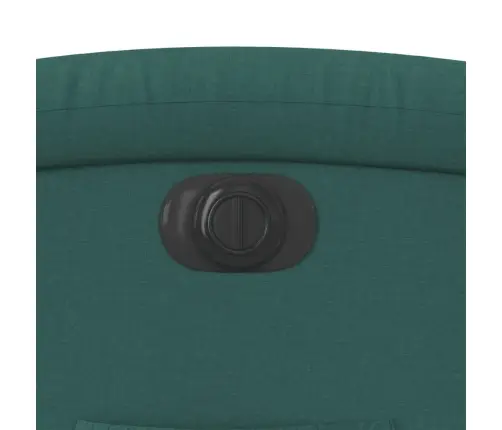 Elektrisks Atpūtas Krēsls, Atgāžams, Tumši Zaļš Audums Vidaxl