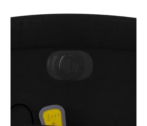 Elektrisks Masāžas Krēsls, Atgāžams, Melns Audums Vidaxl