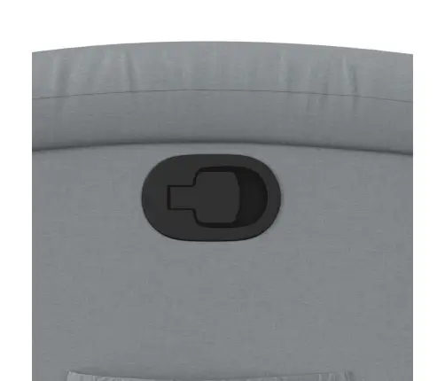 Atpūtas Krēsls, Paceļams, Atgāžams, Gaiši Pelēks Audums Vidaxl