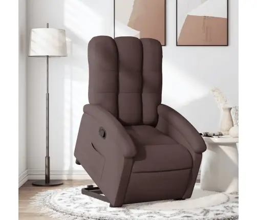 Püsti Tõusmist Toetav Tugitool, Tumepruun, Kangas