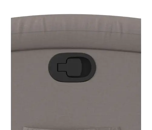 Atpūtas Krēsls, Paceļams, Atgāžams, Pelēkbrūns Audums Vidaxl