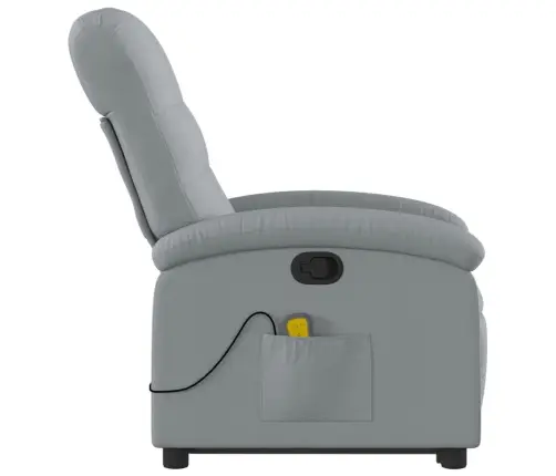 Püsti Tõusmist Toetav Massaažitool, Helehall, Kangas