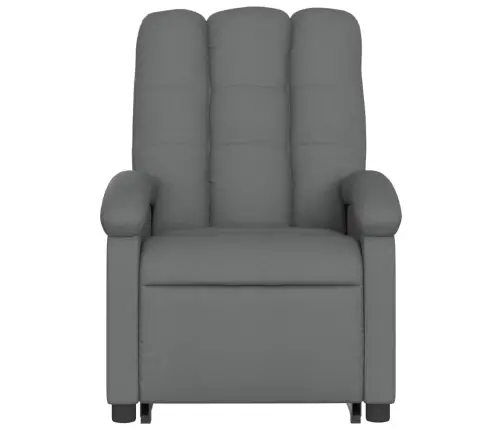 Masāžas Krēsls, Paceļams, Atgāžams, Tumši Pelēks Audums Vidaxl