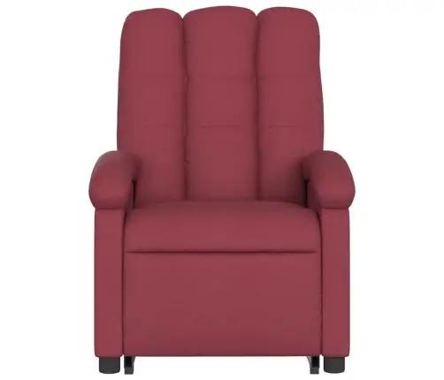 Elektrisks Atpūtas Krēsls, Paceļams/Atgāžams, Vīnsarkans Audums Vidaxl