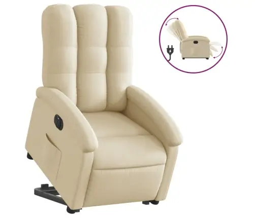 Elektriline Püstitõusmist Toetav Tugitool, Kreemjas, Kangas