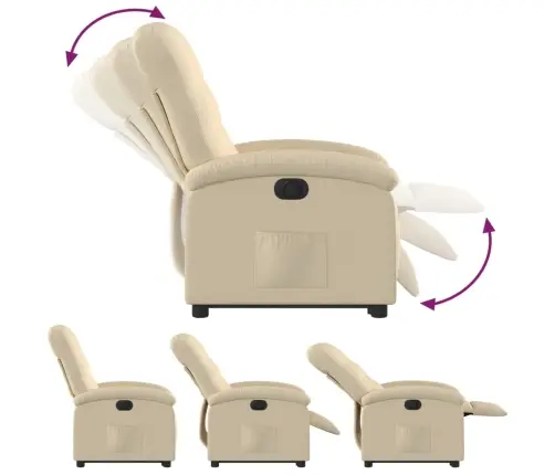 Elektriline Püstitõusmist Toetav Tugitool, Kreemjas, Kangas