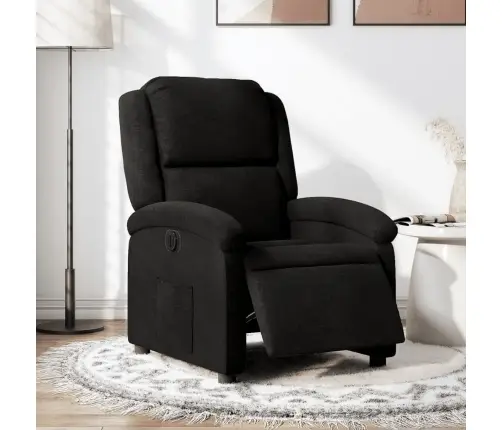 Elektrisks Atpūtas Krēsls, Atgāžams, Melns Audums Vidaxl Elektrisks Atpūtas Krēsls, Atgāžams, Melns Audums Vidaxl